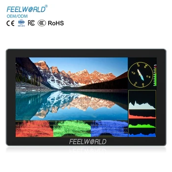 FEELWORLD P6X On-Camera Monitor 5.5 Inch Aluminum Alloy Body 1000nit High Brightness 4K 60Hz Support 3D LUT Factory Supply
