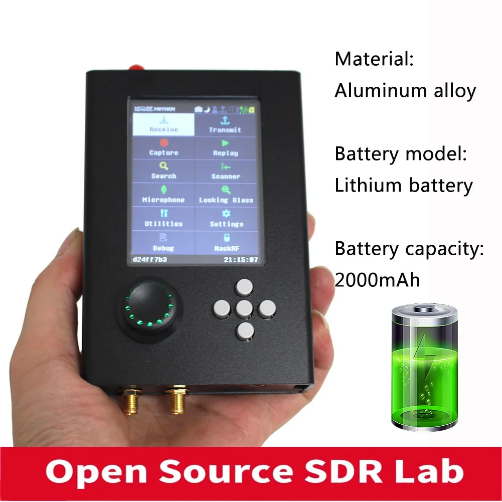 Hackrf Portapack H2 One - 1mhz-6ghz Open-Source-Software SDR