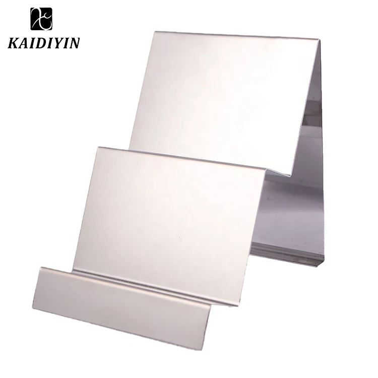 2025 High Gloss Layered Gold Wallet Display Stand Hot Sale Retail Store Stainless Steel Holder