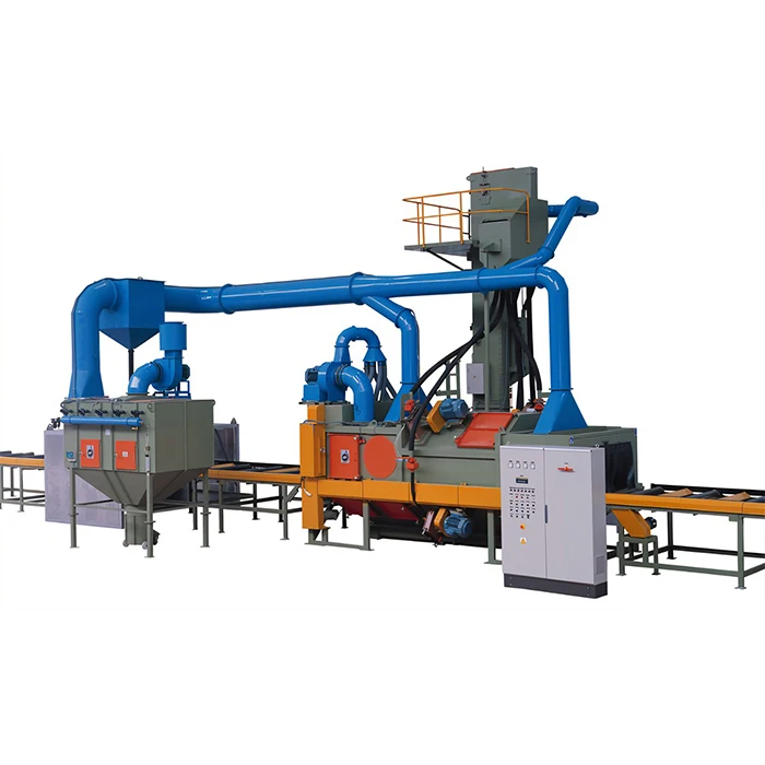 China Heavy Stainless Steel Cleans Metal Surfaces H Beam Type Shot Blasting Machine For Wire