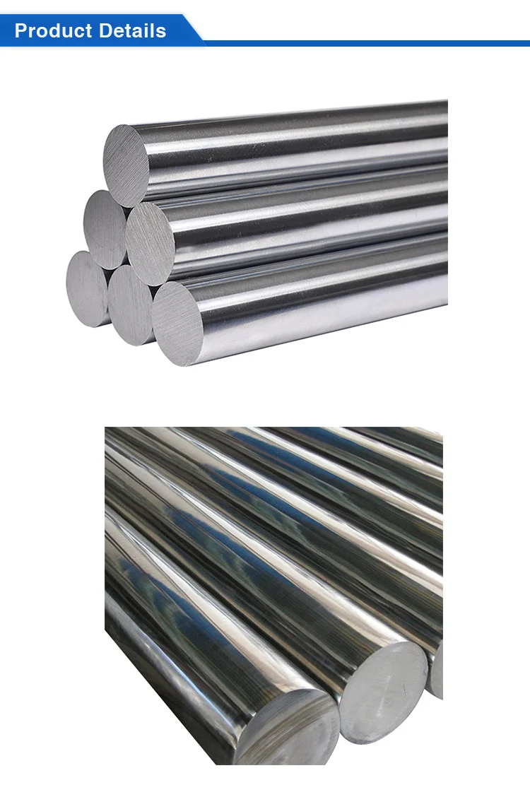 Stainless Steel Bar SS304 SS316L Rods 300 Series Round Steel Bar Building Construction Material Boat Automobile Medical Supply