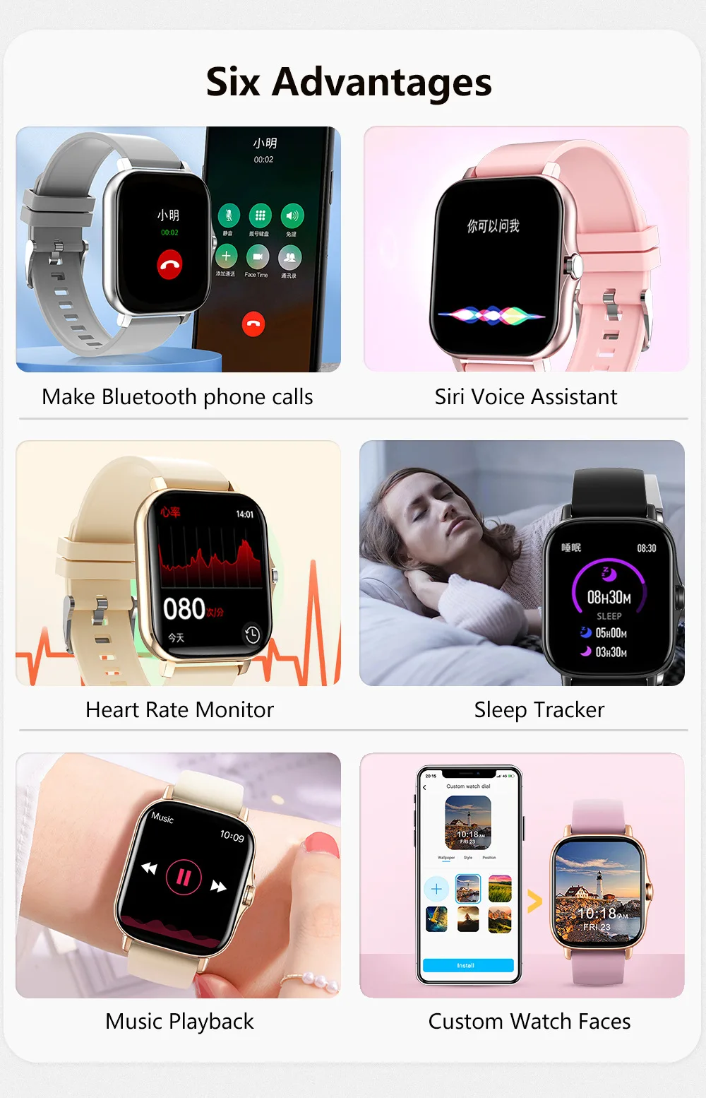 Smart Watch with Step Counter & Health Tracking - Image 3
