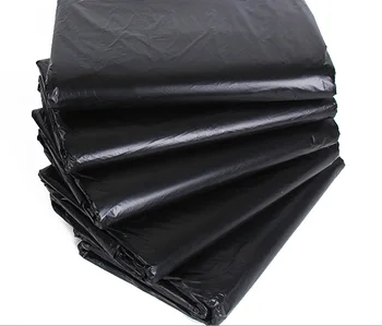 Disposable black trash bags flat trash bags Heavy Duty 13 30 45 50 60 65 95 100 Gallons Compostable Plastic Garbage bag