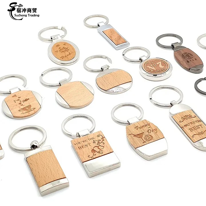 Custom Beech Timber Wood Keychain Sublimation Wooden Key Chains Blanks ...