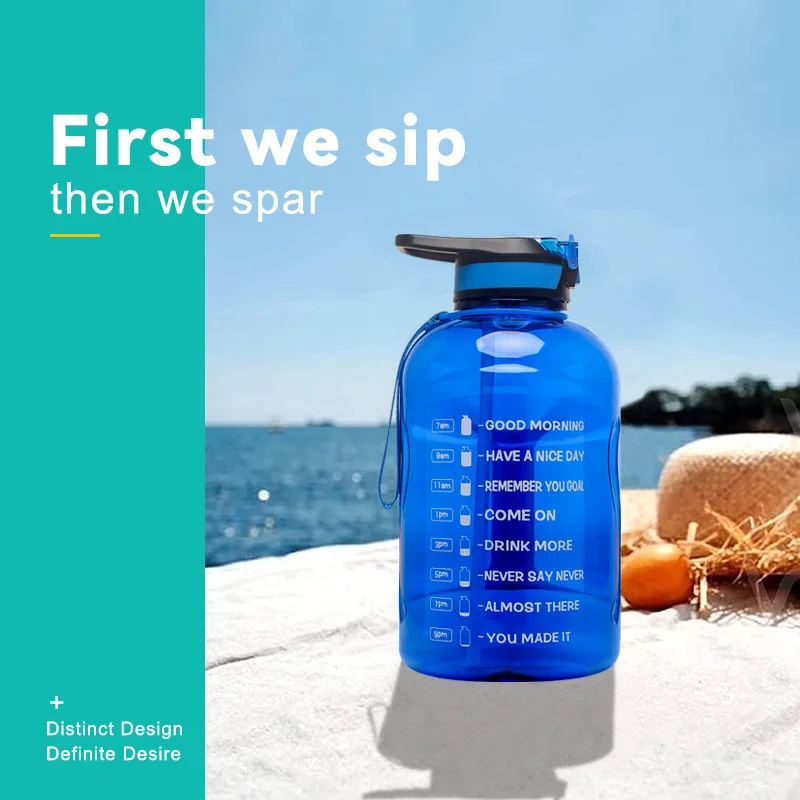 Dzsm The New 2.2 Lpetg Plastic Sports Bottle 64 Oz Fitness Outdoor