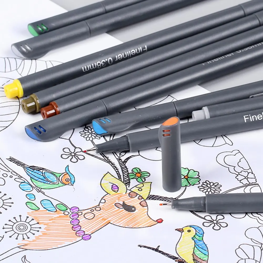 Fine Point Marker Porous Fineliner Pen Set,Bullet Journaling Writing  Coloring Book Sketching Taking Note,24 Colors - Buy Fine Point Marker  Porous Fineliner Pen Set,Bullet Journaling Writing Coloring Book Sketching  Taking Note,24 Colors