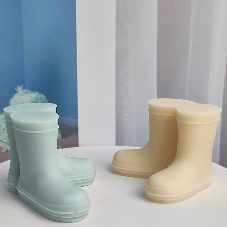 YS Boot Modeling Silicone Candle Mold Gypsum Ornaments Desktop Decorations Casting Mould DIY Aromatherapy Candle Making Tool