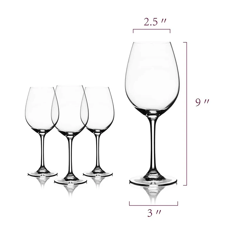Wholesale Luxury Custom Classic Vintage Crystal Red Wine Glass Goblet