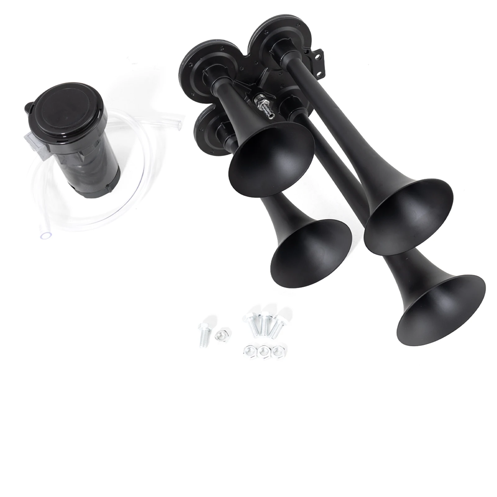 FARBIN 4 Trumpet Train Horn Kit - Super Loud Air Horns