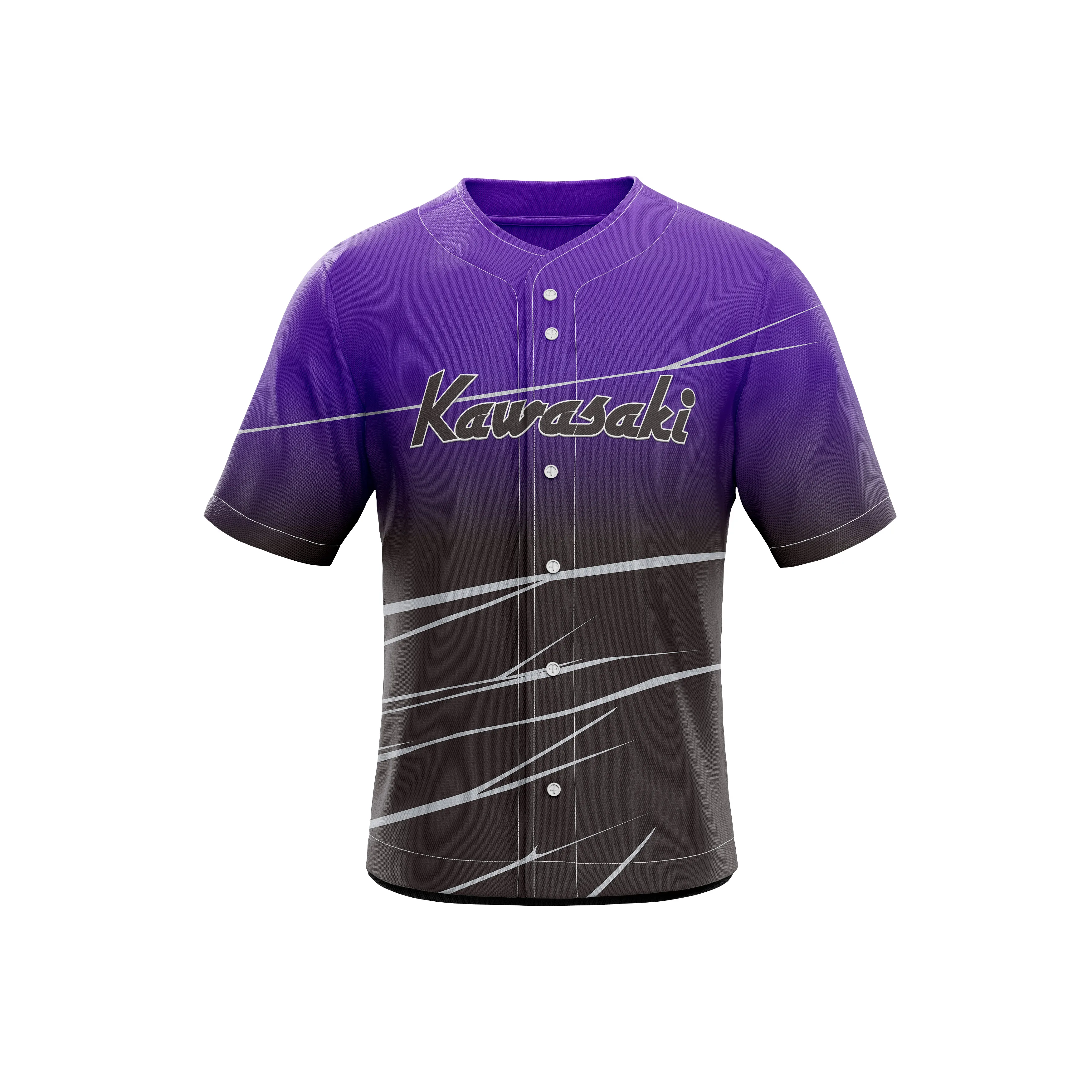 Source Factory direct sales custom purple gradient men's baseball