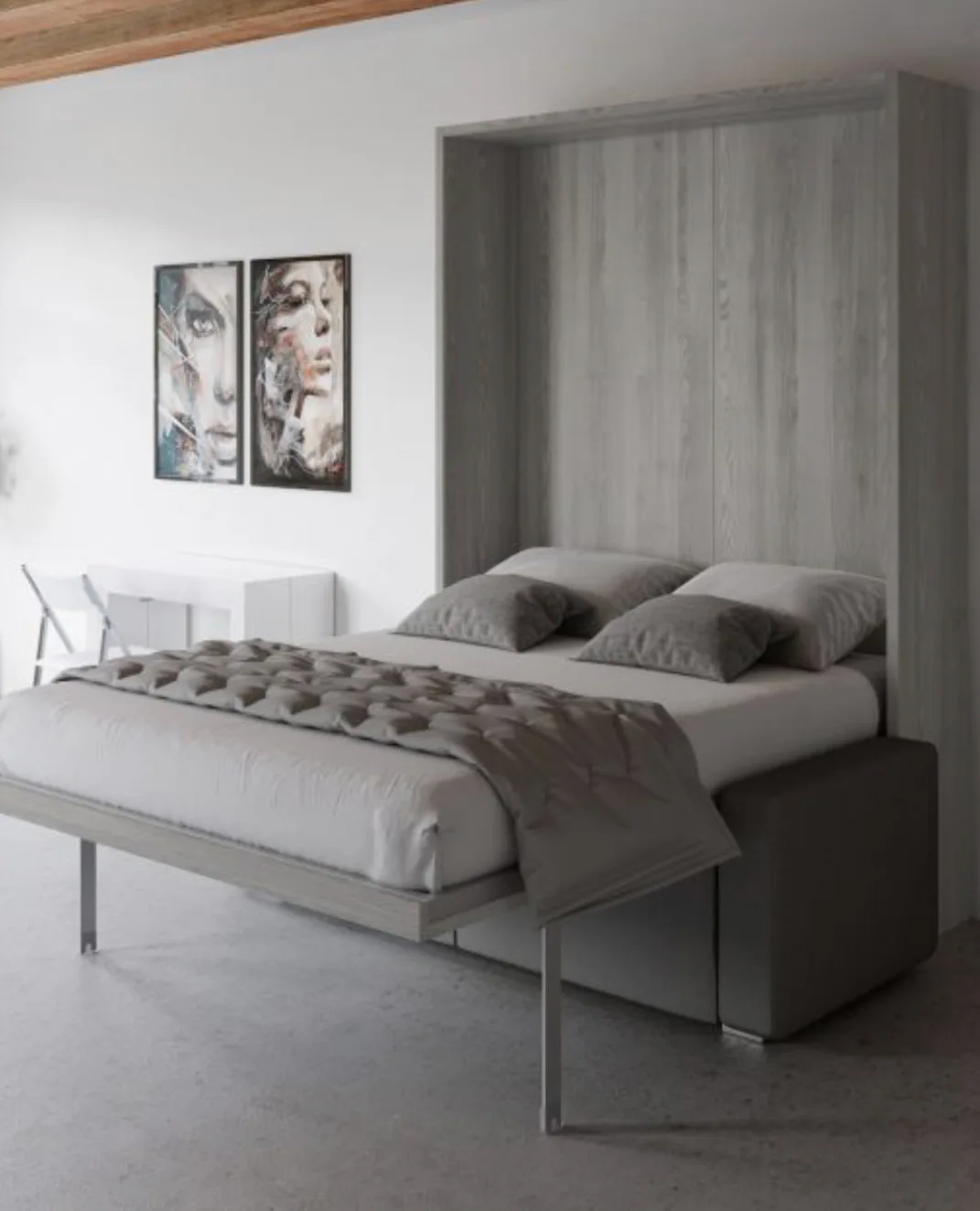 Murphy Bed Full Size Electric Queen Murphy Bed Diy Spacing Saving