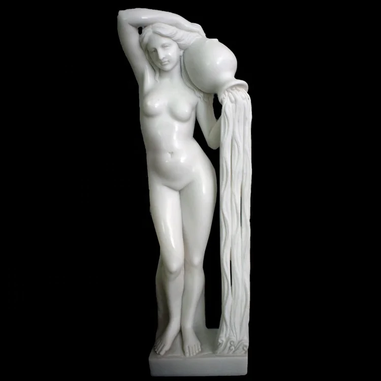 Good quality natural marble naked lady sexy girl statue