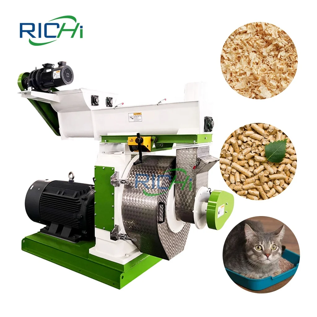 Wood Sawdust Bentonite Clay Tofu Cat Litter Pellet Making Machine Cat Litter