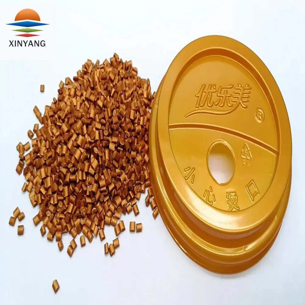 
Золотой светящийся цветной пластиковый Золотой маточный концентрат, красочные гранулы от поставщика золота, китайский пластик 