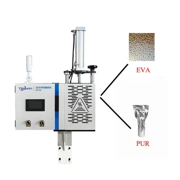 Tshare 2kg Hot Melt Adhesive Machine EVA/PUR Self-cleaning Glue Pot Steel High Productivity for Panel Furniture Factories