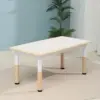 120*60cm single table with whiteboard top, natural wood color