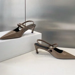Woman High Heel Sandals Hundred Low Heeled Single Shoes Customized Models Shoes Women Fashion Ladies Office Shoes