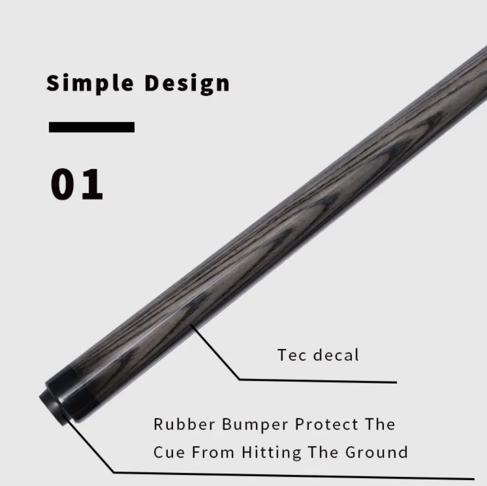 High Quality Carbon Fiber Billiard Pool Cue Shaft Tip Od 12.4 Mm 1/2