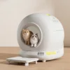 Smart cat litter box pedal set-white