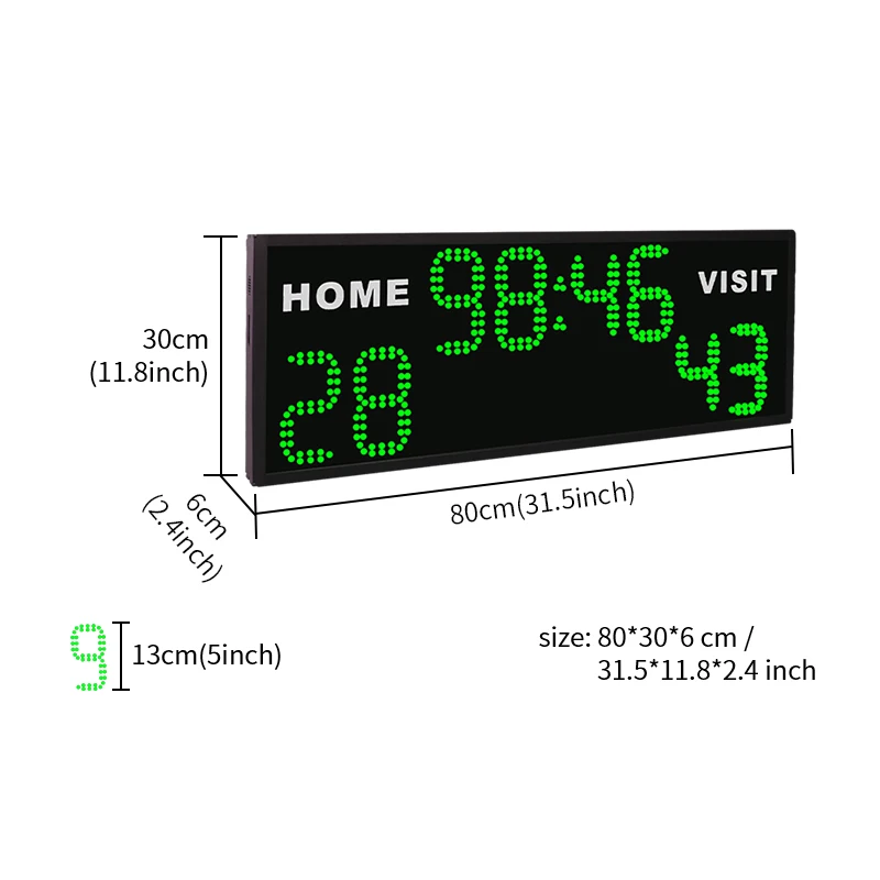 CHEETIE CP042 Outdoor LED Portable Digital Remote Control Electronic Basketball Scoreboard with Shot Clock
