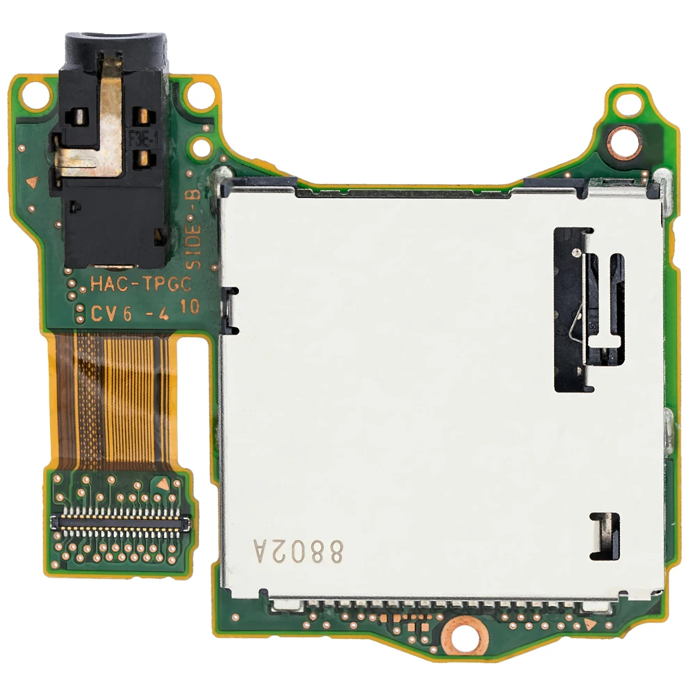 Gzm-parts Game Card Slot with Headset Motherboard Repair for NS Switch