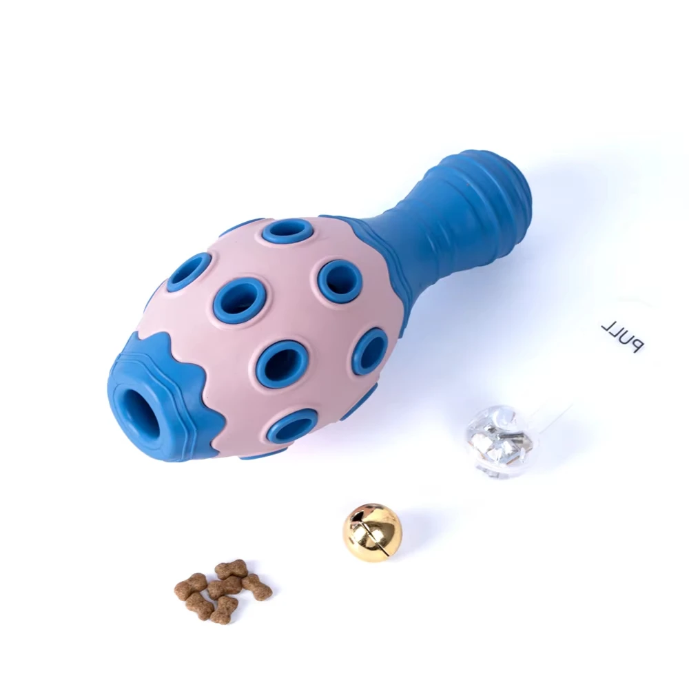 Wholesale Pet Supplies Bells Double Layer Rubber Dog Ball Training