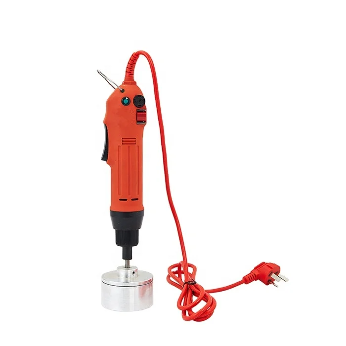 Elektrische Handverschließmaschine – 900 U/min, 20-50 Flaschen/min, Für Kappen 10-30 Mm (rot)