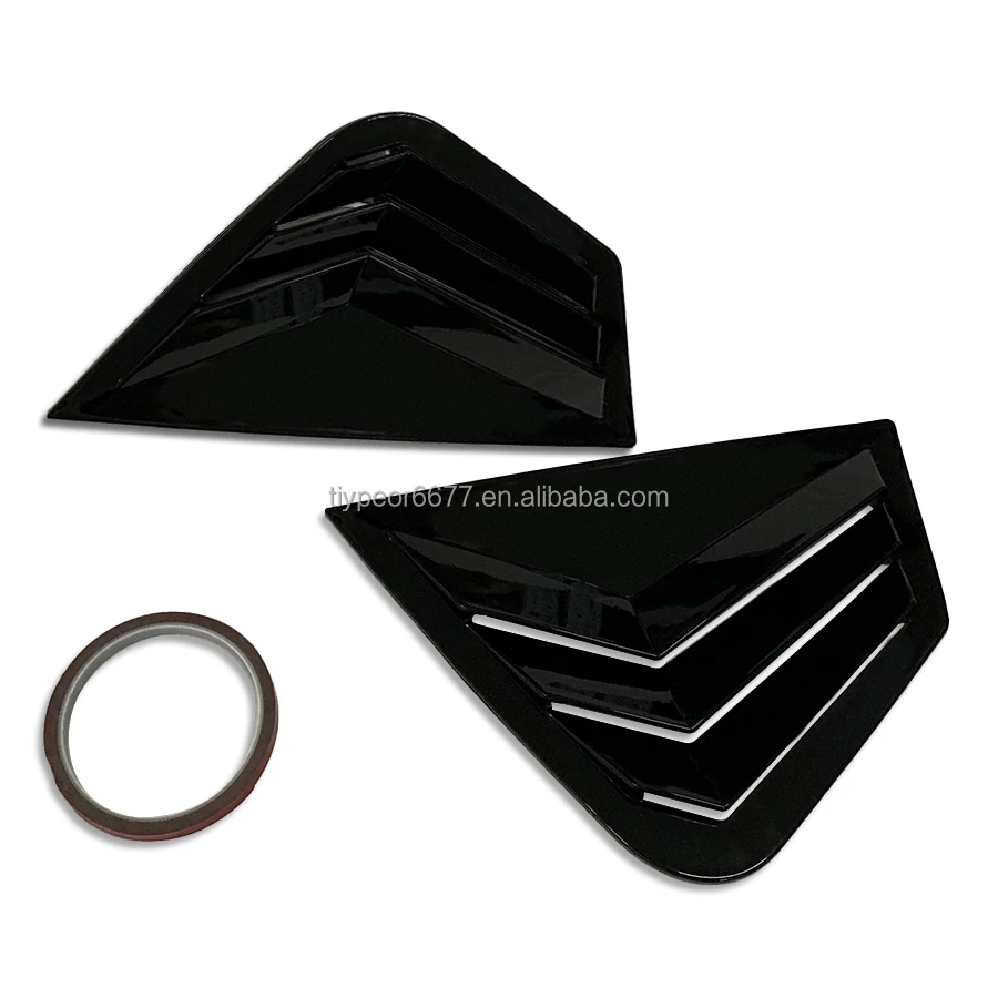 product tiypeor glossy black quarter window louver shutter side vent  for kia k5 optima 2011   2015-8