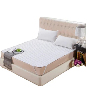 Wholesale Premium Polyester Mattress Protector-5-star Hotel Quality Bedding Quilted Plain Design Anti-Dust Mite Mahjong Mat