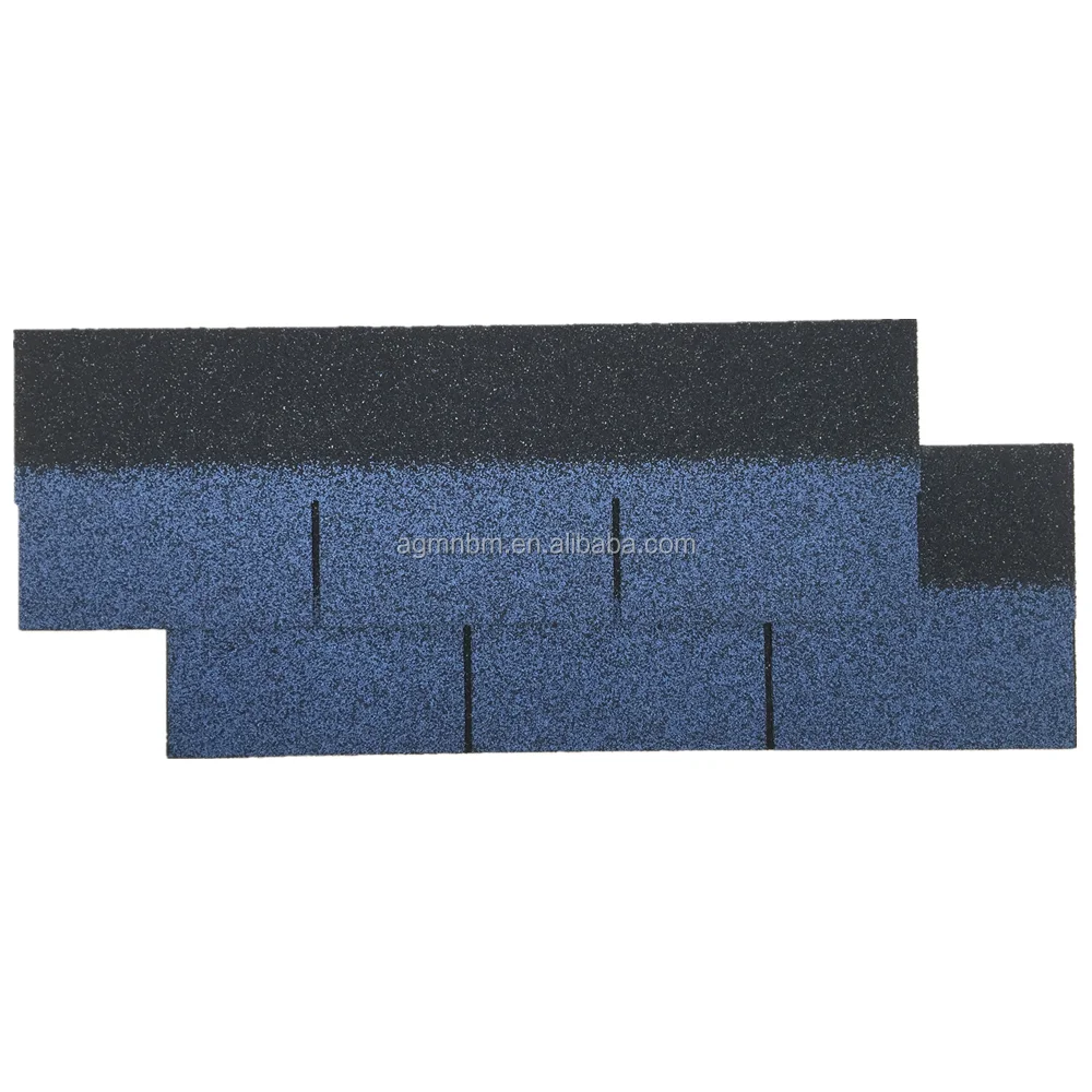 3-Tab Single Layer Asphalt Roofing Shingles Heat Resistant Glass Roofing Tiles Houses Hotels Plain Roof Sheet Material