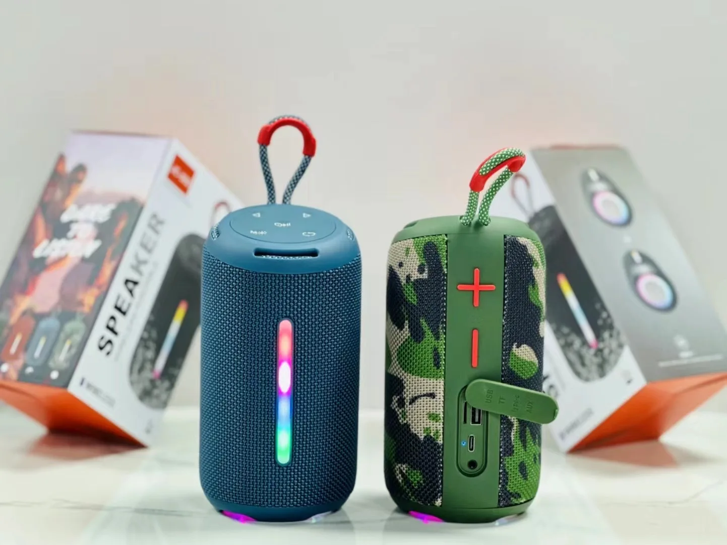 New Arrival JC-500 bluetooth Soundbar Outdoor Stereo Speaker Woofers Wireless  Portable Speakers