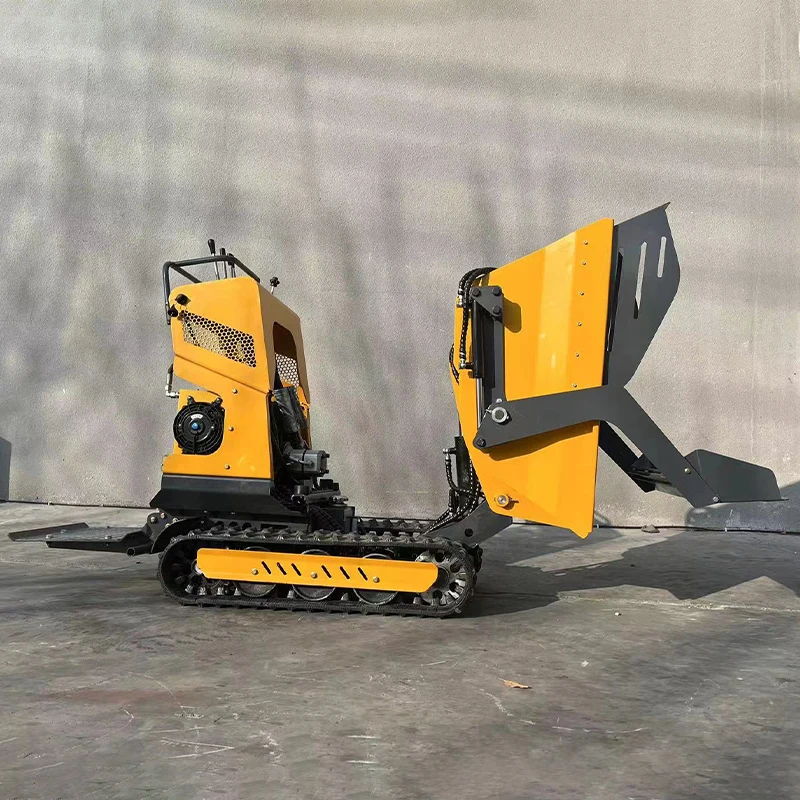 FREE SHIPPING!! Cheap1Ton Rated Load Mini Dumper  Crawler  Hydraulic Dumper Mini Front End Loader