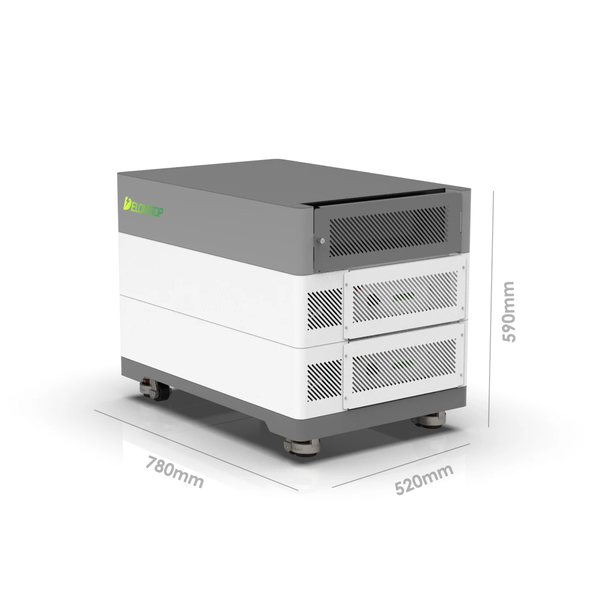 Stacked 102.4V 100Ah LiFePO4 High Voltage Energy Storage Battery Pack for off Grid Solar System