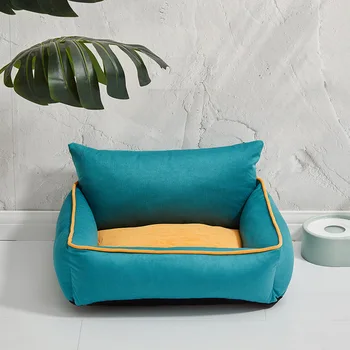 New Warm Cat Nest Cushion Universal Dog Bed for Four Seasons Detachable Washable Pet Sofa Rectangle Small Medium Sizes for