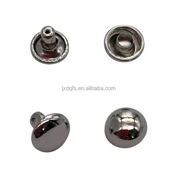 half a ball 8 mm diameter cap nickel Rivets iron doubles side smooth Rivets Metal Studs Mushroom shaped for belts' stud