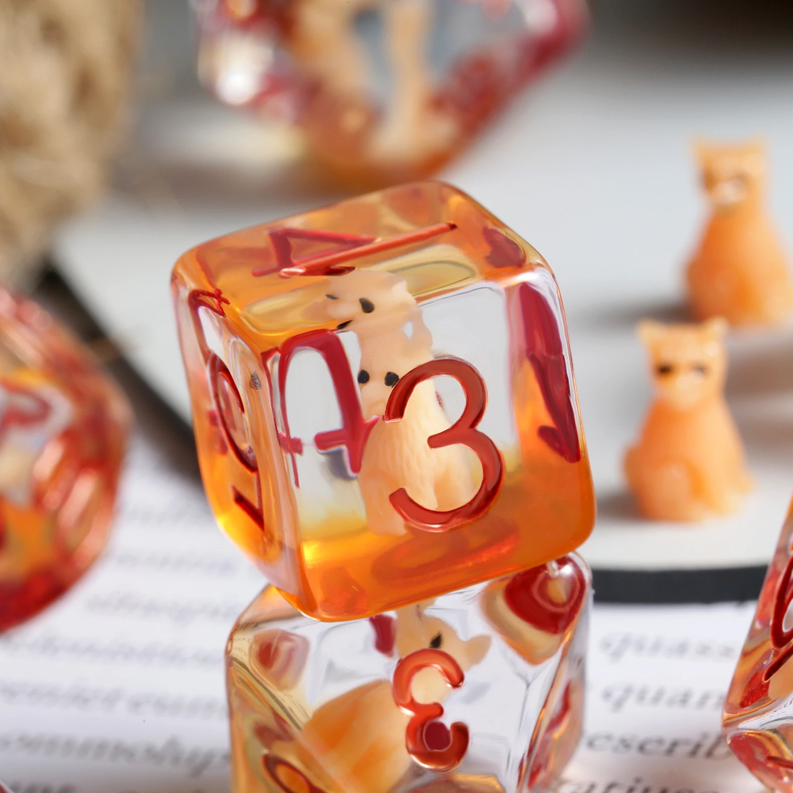 Fantasy PG Dice Set – 7-Piece Custom Polyhedal Esin Dice