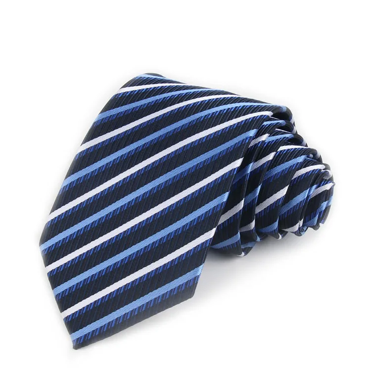 Wholesale Men's Business Casual 8cm Polyester Silk Tie Men's Striped ...