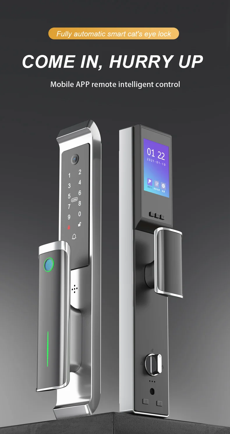 Ttlock App Door Lock With Camera Fully Automatic Electronic Door Lock Wholesale Outdoor Smart