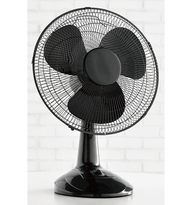 Head Oscillating 3 Velocity Rotate Fan Pp 12 Inch Table Fan For Home