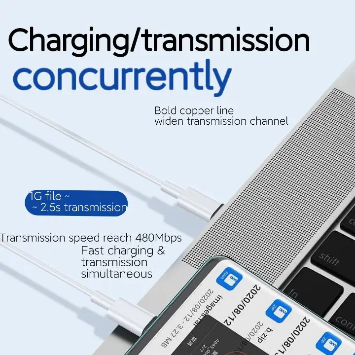 Oem Wholesale 3a Fast Charging Tpe Data Cable With Two-way Type-c Micro ...