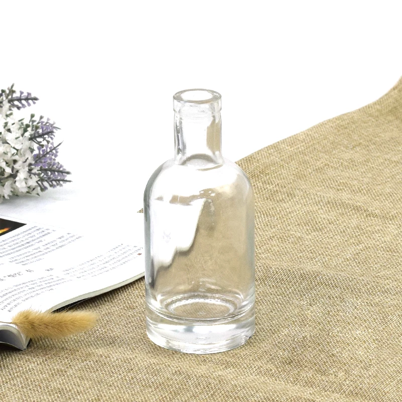 Factory New Product Customization Custom Glass 150ml 15cl clear Mini Empty boston Alcohol Liquor Vodka Wine Bottle