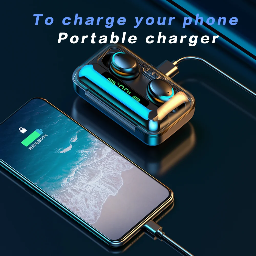 Tws-Наушники Mini True; Наушники-вкладыши F9; Гарнитура; Наушники; Беспроводные наушники для