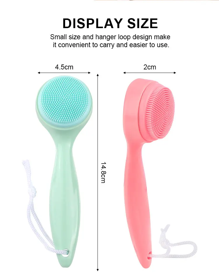 Wholesale Custom Privated Label Silicone Face Cleaning Brush Soft
