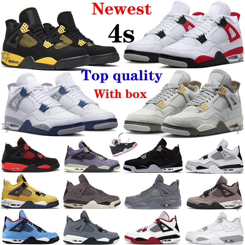 2023 Newest Large Size Jordan 4 Retro Midnight Navy Craft Photon Dust