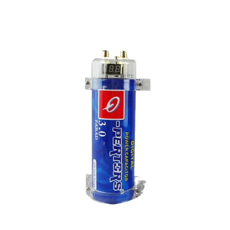 12V Car Power Amplifier Subwoofer Car Audio Modified Capacitor 3.0 Farad Voltage Storage Filter Pond