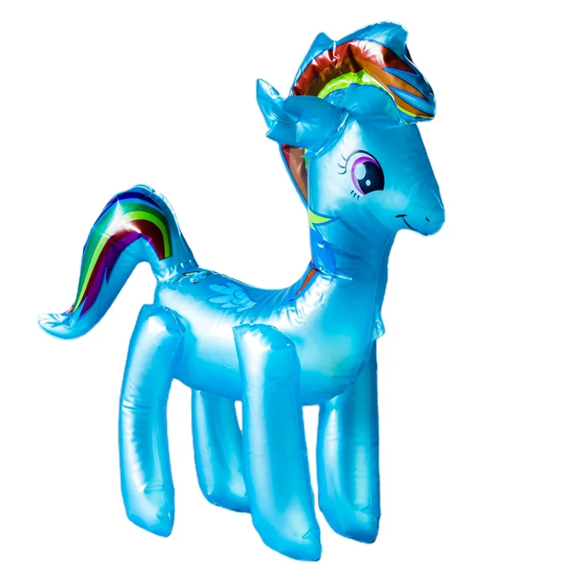 New Inflatable Plastic Pony Toy 