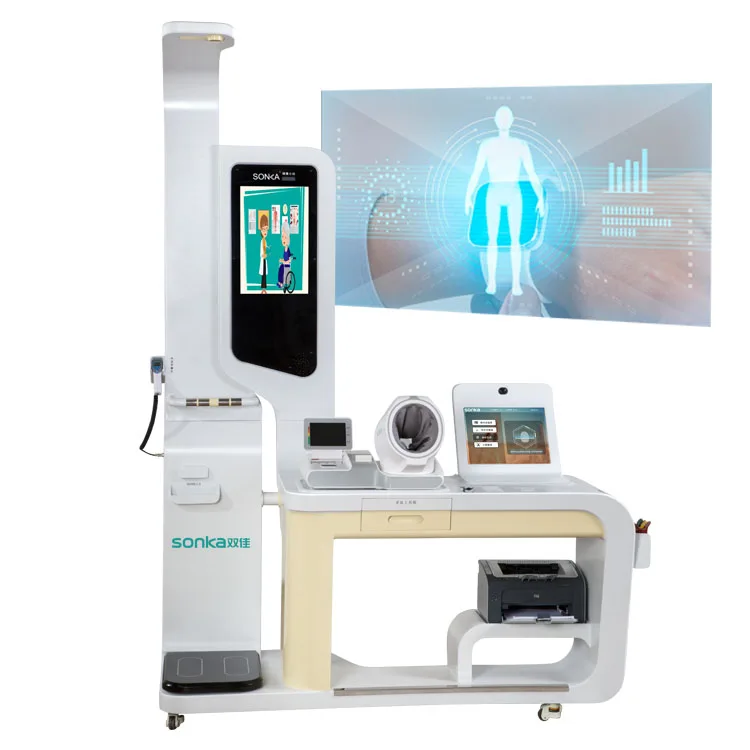 Sonka medical self service health diagnostic equipment health kiosk body check machine telemedicine kiosk