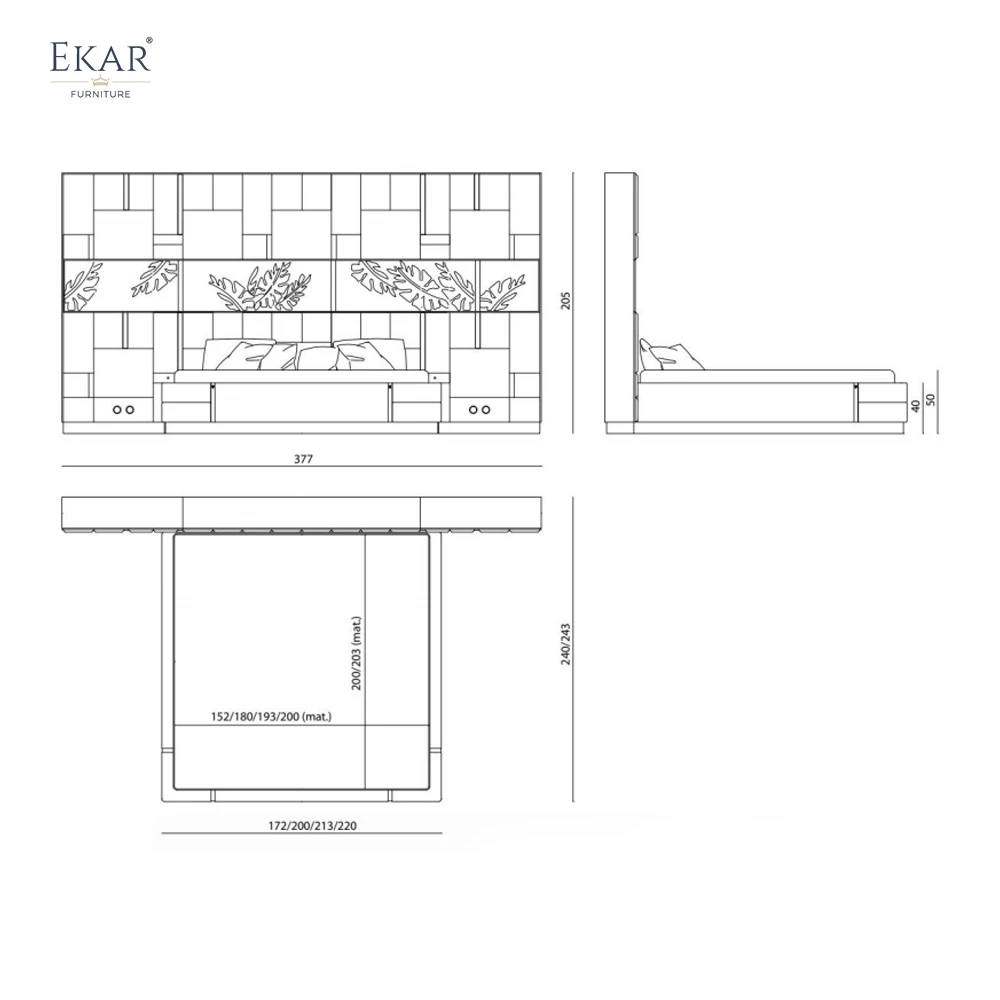 Modern Luxury Widescreen Bed with New Design - Comfortable Sleep Redefined supplier