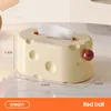 Cheese carton-red ball
