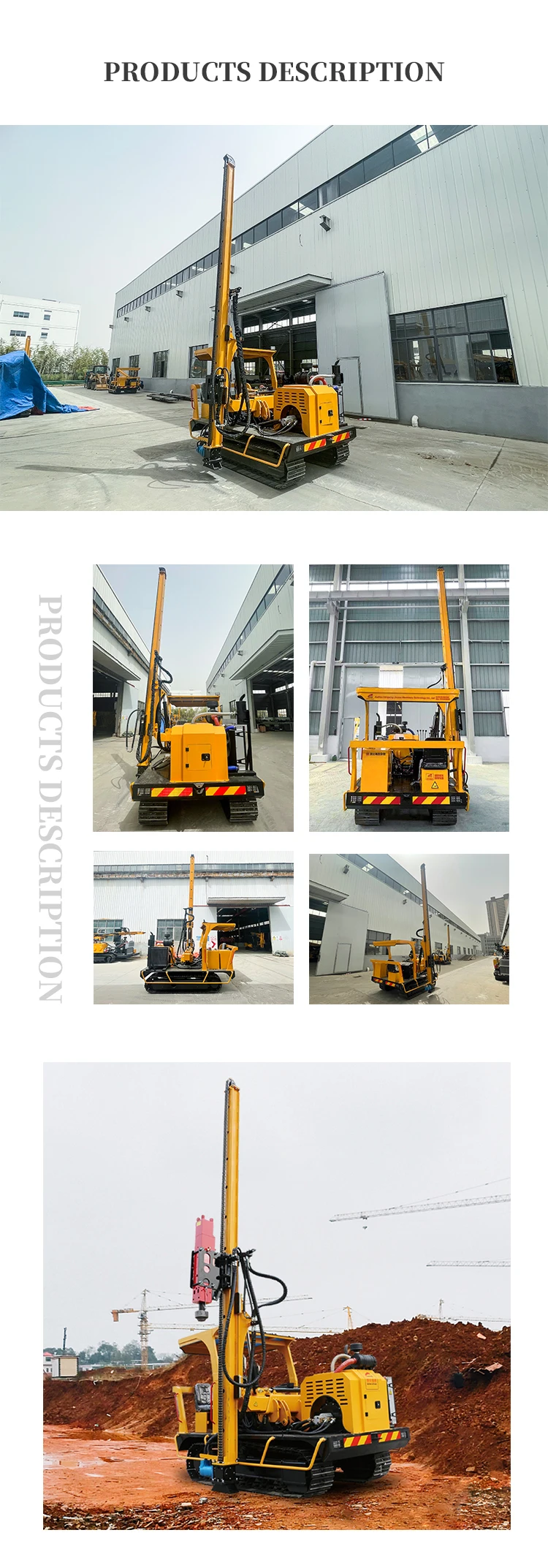 Vibro Hammer Vibratory Pile Driver Excavator Piling Machine Side Grip ...